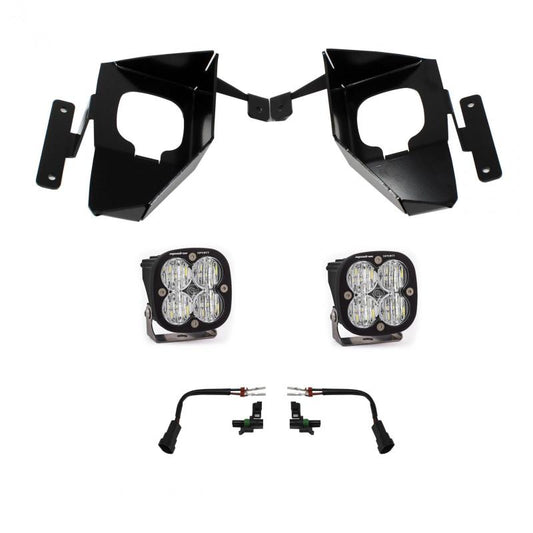 Fog Lights - Baja Designs 16-18 Silverado Squadron Sport Fog Pocket Kit W/C - Amber