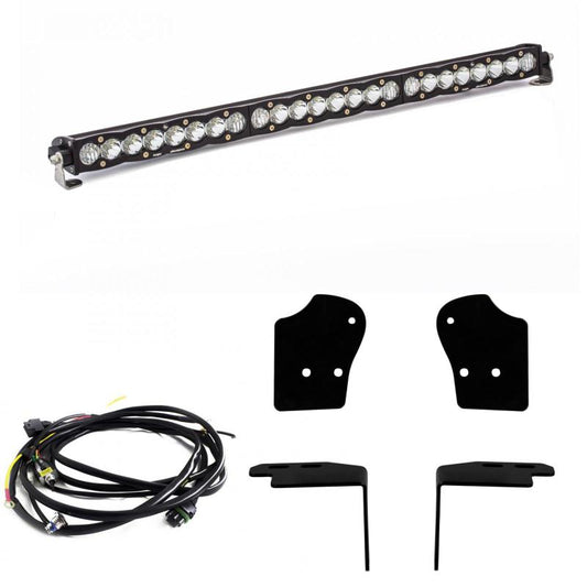 Light Bars & Cubes - Baja Designs 2017 Ford Raptor S8 Series 30in Grille LED Light Bar Kit