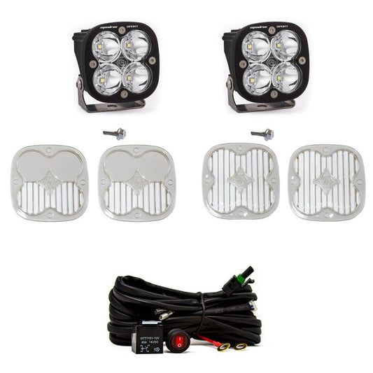 Light Bars & Cubes - Baja Designs 2021+ Ford Bronco A Piller Light Kit Squadron Sport Spot