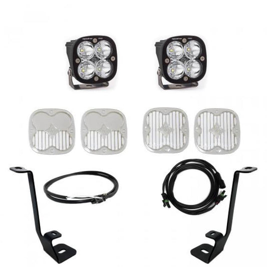 Light Bars & Cubes - Baja Designs 2021+ Ford F150 A Pillar Kit Squadron Pro Spot With Upfitter