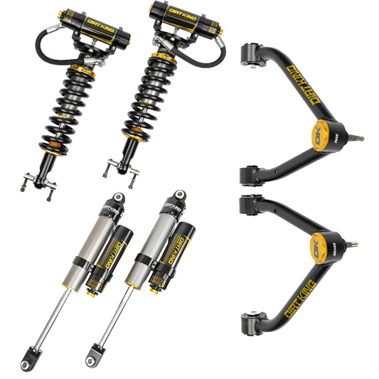 Mid Travel Kit - 07-18 GM 1500 Dirt King Stage 1 Mid Travel Kit With Dirt King 2.5 DCA Shocks